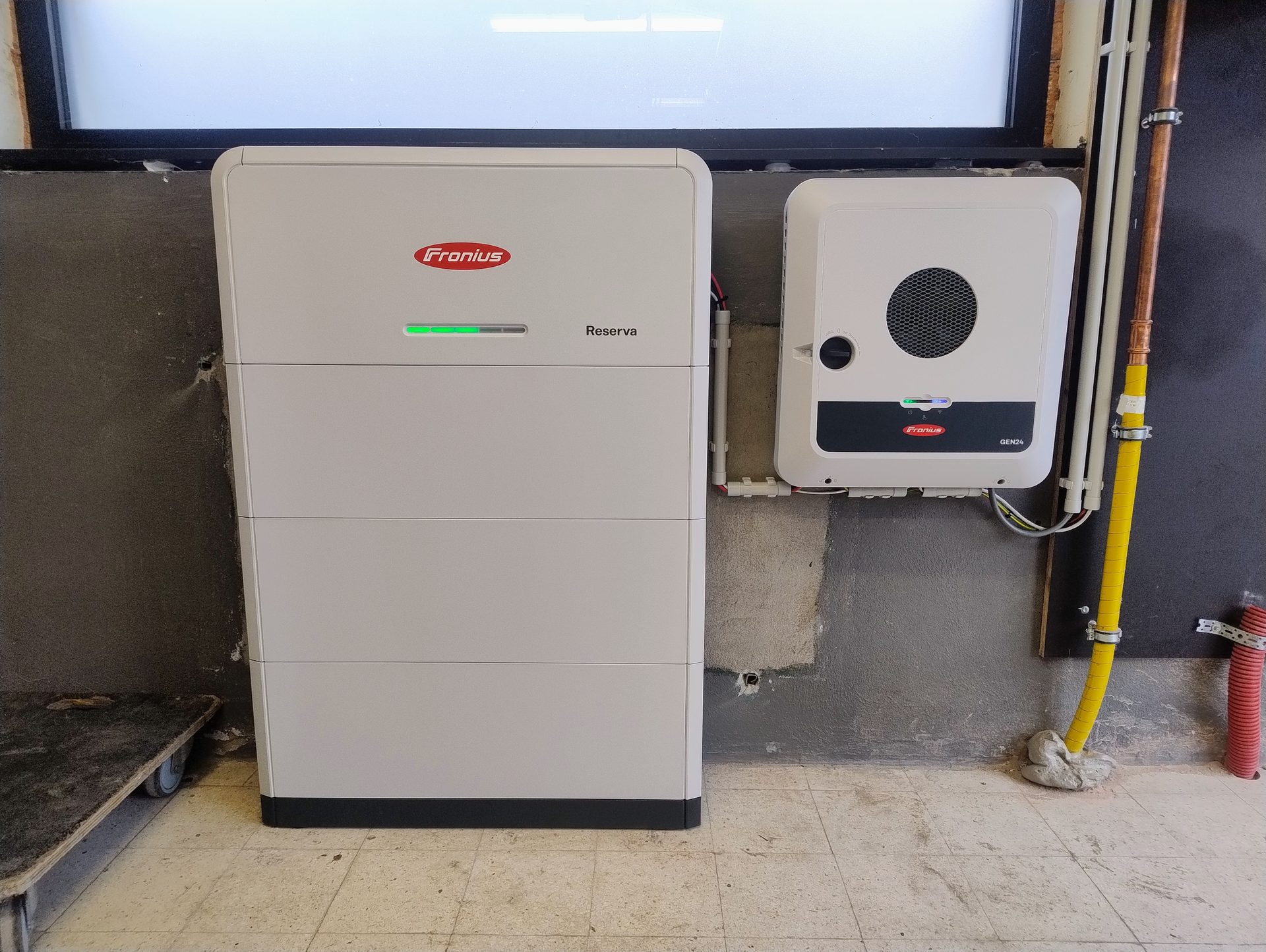 Fronius batterijopslag en omvormer